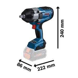 Bosch GDS 18V-1000 Çift Akülü Somun Sökme Makinesi 18V 5Ah 1000Nm