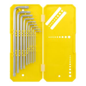 6478 Uzun Tip Delikli Torx L Allen Anahtar Takımı 9 Parça