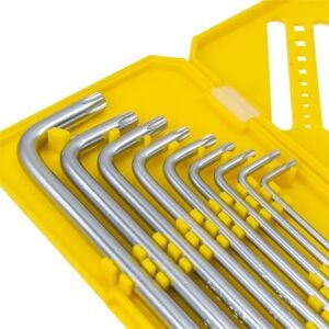 6478 Uzun Tip Delikli Torx L Allen Anahtar Takımı 9 Parça