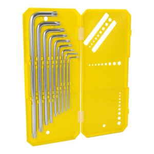6478 Uzun Tip Delikli Torx L Allen Anahtar Takımı 9 Parça