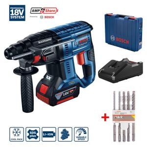 Bosch GBH 180-LI Tek Akülü Kırıcı Delici 18V 4Ah + SDSPlus Uç Seti