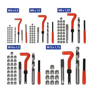 5444 Helicoil Seti Vida Diş Tamir Takımı 131 Parça (Metal Kutu)