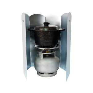 Nurgaz NG 199-B Kamp Ocakları İçin Büyük Metal Rüzgarlık