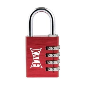 Kale Kilit 4 Basamaklı Şifreli Asma Kilit Kırmızı 38 mm
