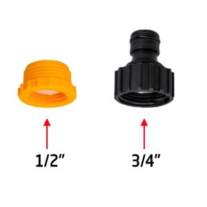 6486 Plastik Musluk ve Hortum Bağlantı Adaptörü 1/2'' - 3/4''