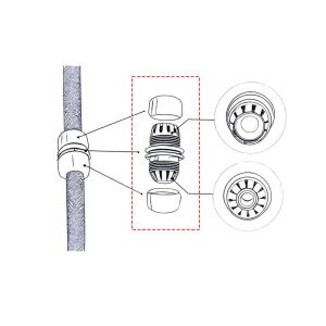 6485 Plastik Ayarlı Hortum Bağlantı Eki 1/2''