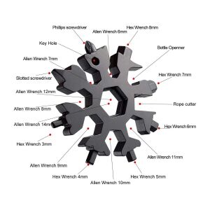 Hegi 18 Fonksiyonlu Kartanesi Altıgen Portatif Çelik Anahtar