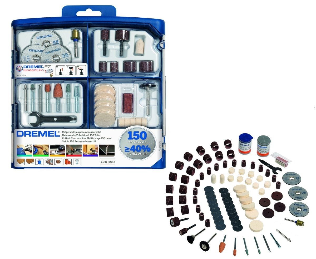 DREMEL S724 Çok Amaçlı Aksesuar Seti 150 Parça