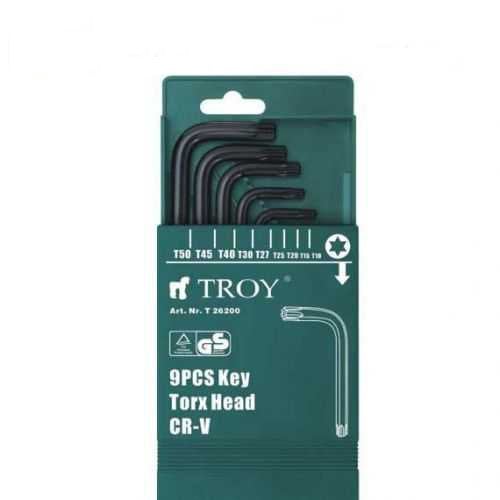 TROY 26200 Allen Anahtar Seti 9 Parça Torx