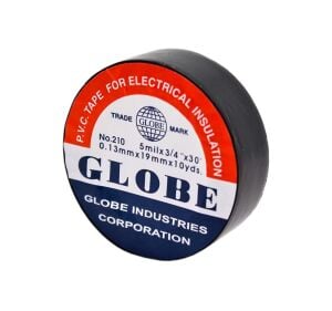 Globe 210 Elektrik İzole Bant 19 mm x 10 Yds - Siyah