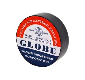 Globe 210 Elektrik İzole Bant 19 mm x 10 Yds - Siyah