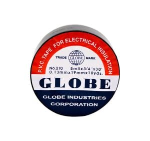 Globe 210 Elektrik İzole Bant 19 mm x 10 Yds - Siyah