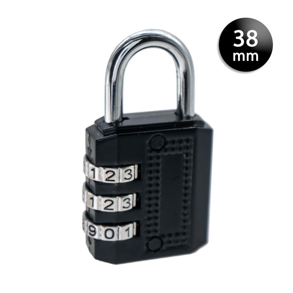Ymk-1338 Üç Basamaklı Şifreli Asma Kilit Siyah 38 mm