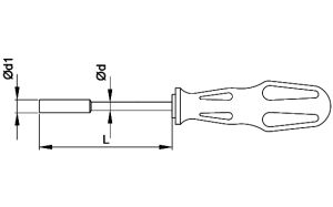 CETA FORM 1307M Torex Lokma Uçlu Tornavida 7x125 mm