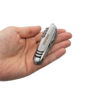 Hegi 11 Fonksiyonlu Paslanmaz İsviçre Çakısı - AISI316 - Gümüş