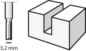 DREMEL 650 Profil Açma Ucu (Genel Amaçlı Düz Uç) 3,2 mm