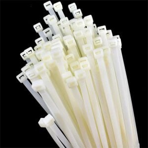 Master 505354 Plastik Kablo Bağı Cırt Kelepçe 3.6X200 mm Beyaz (100 Adet)