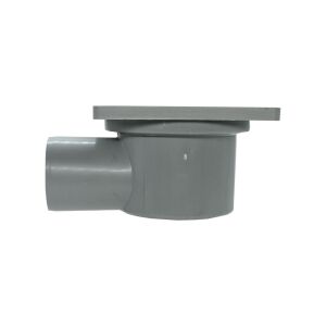 Mesa Teknik 10x10 Yandan 50mm Çıkışlı Koku Önleyicili Yer Süzgeci