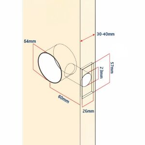 Combat Otel Tipi Topuzlu Oda Kapı Kilidi Anahtarlı Düğmeli