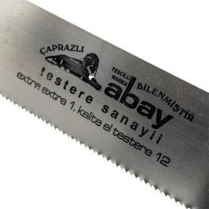 Abay EL03 Ekstra Bilenmiş Zıvana El Testere No:12 İnce Diş 30 cm