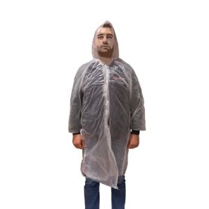 Master 507085 Şeffaf Tek Kullanımlık Naylon Yağmurluk Çıt Çıtlı