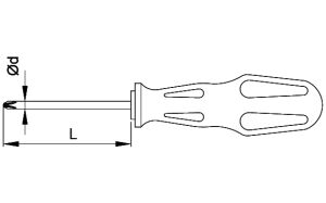 CETA FORM 4200/63M Torex Yıldız Uçlu Tornavida Ph2x125 mm