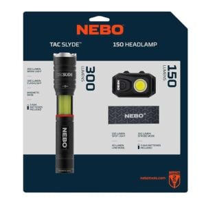 Nebo NE6746CP3 Tacslyde 300lm Fener + 150lm Kafa Feneri Seti