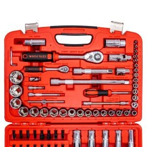 Ceta Form C20-96PH2 1/4''+1/2''  6 Köşe Lokma Anahtar Takımı 96 Parça