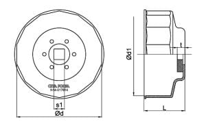 CETA FORM N14-016514 Tas Tipi Yağ Filtre Anahtarı 65 mm