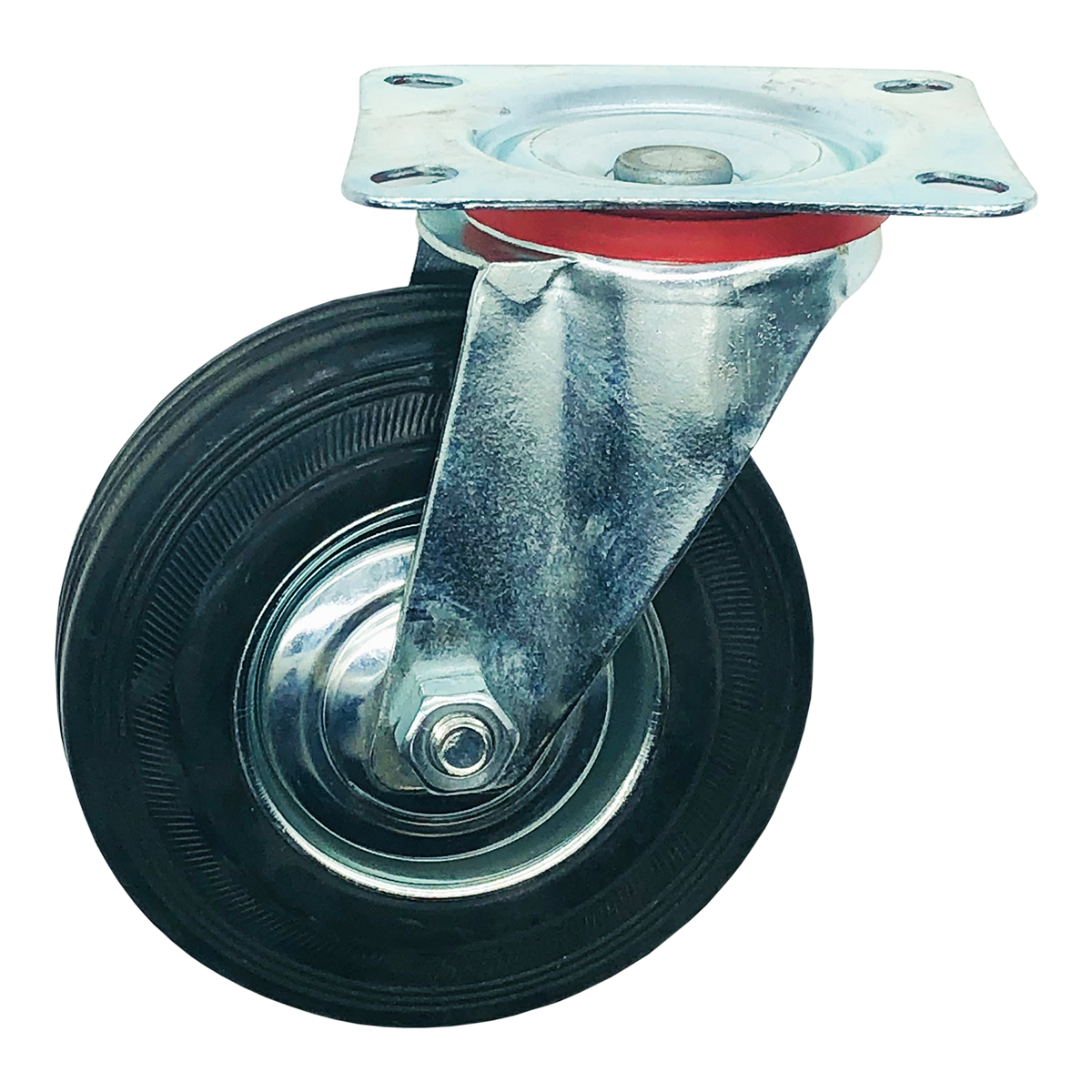 Yük Taşıma Lastik Teker Dönerli 200 x 50 mm Servis Tekeri