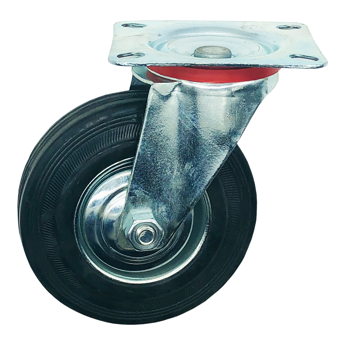 Yük Taşıma Lastik Teker Dönerli 200 x 50 mm Servis Tekeri