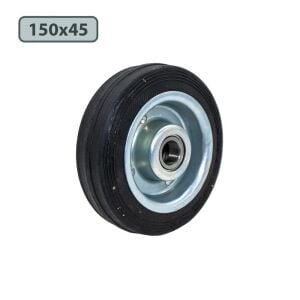 Yük Taşıma Dolgu Lastik Teker Çelik Saç Jant 150 x 45 mm