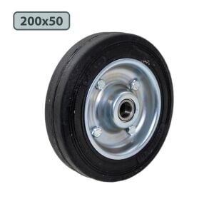 Yük Taşıma Dolgu Lastik Teker Çelik Saç Jant 200 x 50 mm