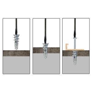 Metal Burgulu Alçıpan Dübeli (Turbolet) 30 mm