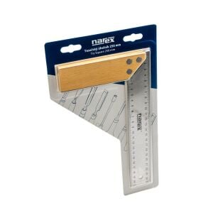 Narex 896401 Ahşap Saplı Paslanmaz Çelik L Gönye 250 mm