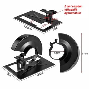 Rox Wood 0281 Avuç Taşlama Makinesi Sunta Kesme Aparatı 100 mm