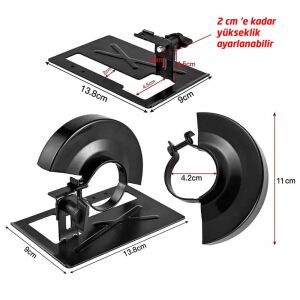 Rox Wood 0281 Avuç Taşlama Makinesi Sunta Kesme Aparatı 100 mm