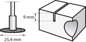 DREMEL 542 Ahşap İçin Kesici Disk 25.4 mm