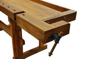 Titi İki Mengeneli Hobi Ahşap Oyma Marangoz Çalışma Tezgahı 144cm