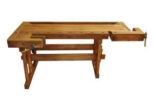 Titi İki Mengeneli Hobi Ahşap Oyma Marangoz Çalışma Tezgahı 144cm