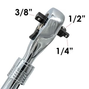 5452 Teleskopik Uzanan 3 Fonks. Cırcır Lokma Kolu 1/4''-3/8''-1/2''