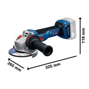 Bosch GWS 18V-11S Tek Akülü Avuç Taşlama 125 mm 18V 5Ah