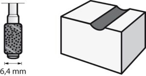 DREMEL 431 Kaba 60 Kum Zımpara 6.4 mm 6 Adet