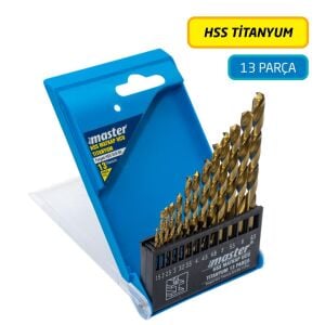 Master 530826 Titanyum HSS Matkap Ucu Seti 1.5-6.5mm (13 Parça)