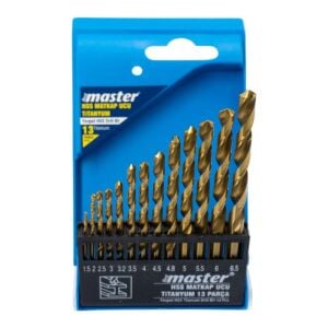 Master 530826 Titanyum HSS Matkap Ucu Seti 1.5-6.5mm (13 Parça)