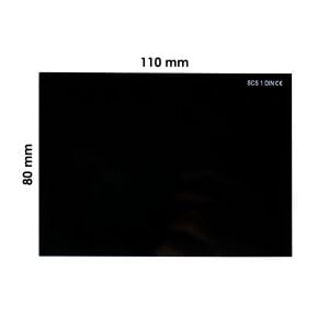 SCS Svar Kaynak Maske Camı Siyah 110x80 No:12 (Athermal Muadili)