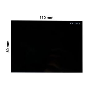 SCS Svar Kaynak Maske Camı Siyah 110x80 No:12 (Athermal Muadili)