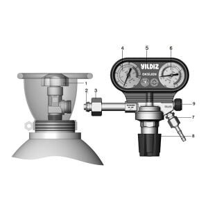 Yıldız 5301S Oksijen Basınç Düşürücü Saat