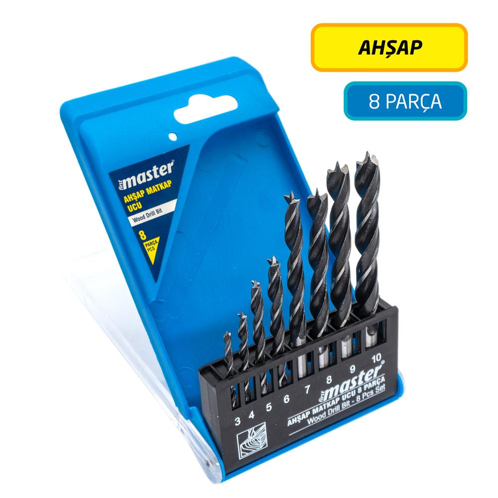 Master 530840 Ahşap Matkap Ucu Seti 3-10mm (8 Parça)