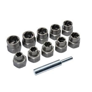6124 Hasarlı Civata ve Somun Sökme 1/2'' Lokma Takımı 11 Parça
